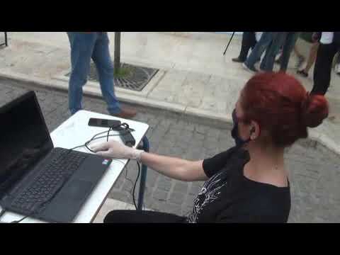 Διαμαρτυρία των εκπαιδευτικών στην Πλατεία Γεωργάκη