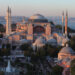 epa02868792 A general view of Hagia Sophia Museum  during sunset, in Istanbul, Turkey on 16 August 2011.  EPA/TOLGA BOZOGLU